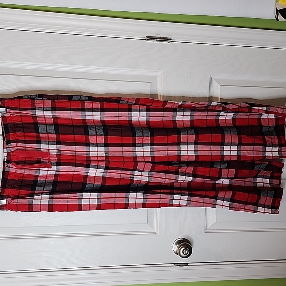 Pink by Victoria's Secret Plaid Flannel Pajama Pants, Women's Size Small